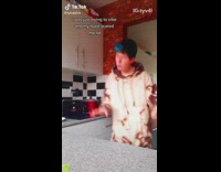 Toaster scares guy dancing in kitchen 