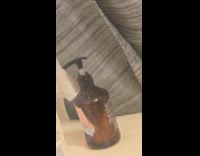 Cat going crazy jumping around the bathroom 