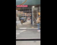 Girl does cartwheel across street for photo