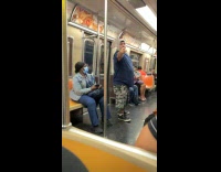 Collab Subway Creatures - Bunny man gay song inside subway train Part 2