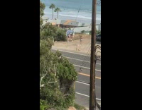 Two girls instagram models malibu beach signage
