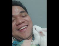 Pet bunny bites facial hair of its owner