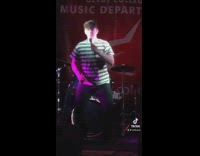 Guy accidentally burps before singing on stage