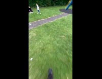 Filmer point of view at the playground