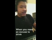 Guy plays rock paper scissors loses shot 