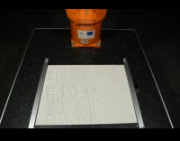 Time lapse robot arm draw on paper