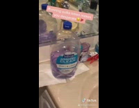 Run out of lotion purple soap softsoap 