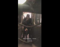 Guy secretly smokes on train 