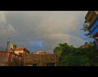 Time Lapse video that reveals a double rainbow