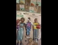 Black family figurines are missing dad at Hobby Lobby 