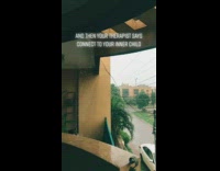 Guy connects with inner child plays in rain 