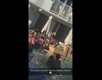 What goes on here theres children present