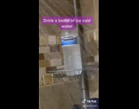 Collab BitchIG2 - Ice cold bottle of water shower