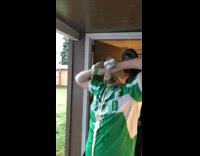 IITW - Guy smashes beer cans and chugs beer