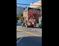 Mans car full of metal junk 