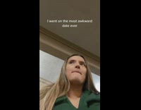 Collab BitchIG2 - Girl green shirt on date guy asks if she plays games