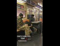 Impromptu music session on the subway for thanksgiving