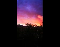 Violet and Orange Sunset sky view Part 4