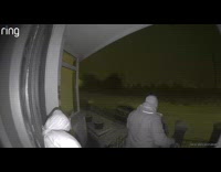 Man hoodie fall down icy stairs night