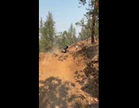 Collab SendItOfficiall - Man slips from dirt bike at track 