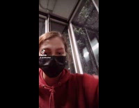 Bored chickfila employee tries to throw hair tie at coworker 