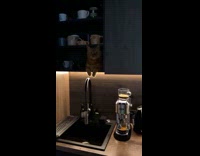 Collab PLC - Cat sits inside cupboard over sink