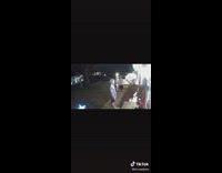 Guy slaps girls butt on home security camera 