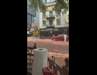 Denim jacket lady gold foil balloon forty 