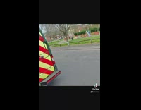 Man wears mask and pranks people on the street 