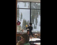 Beer photo mountain snow cafeteria 