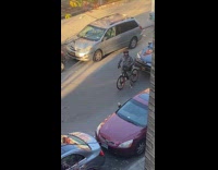 Collab WINY - Man on bike causing traffic and arguing 