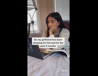 Girlfriend stressed studying boyfriend game 