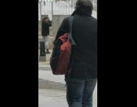 Woman half split at the water fountain park