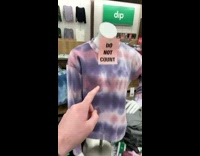 Guy makes joke about do not count sign