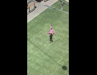 Man blonde hair pink outfit tiktok dance