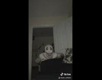 Tiktok creepy guy white mask falling in love slowly comes to camera