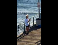 Da Vinky Voros twins at beach pier