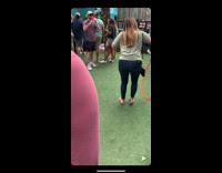 Hula hoop beer can bar party 