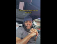 Man talks about double standards for drinking and rapping 