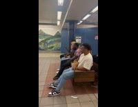 Collab Subway Creatures - People in subway station respond to animal sounds