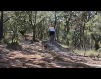 Red helmet guy falls off bicycle fail 