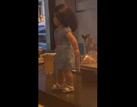 Doll floral dress stand on countertop bar