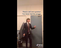 Collab BitchIG2 - Guy in black suit and red tie why do girls go to toilet in groups