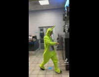 2 Men wears costume at the office 