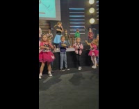 Little girl gets punched in face dance