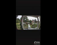 Girl ding dong ditches house gets caught