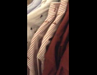 Man shows fly polo design and fly