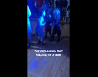 Girls sings and jump their heart out