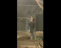 Collab IITW - Girl poses with fence ring light phone