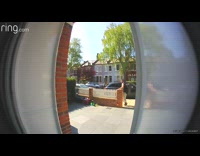 Salesman gets angry at the person in the house